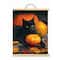 16" x 20" Cat with Pumpkin Paint-by-Number Kit with Wood Display Hanger by Artist's Loft®